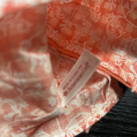 American Girl Doll Cloths TENNEY GRANT Gingham Pajamas PJs Set Shorts & L/S Top - Picture 6 of 6